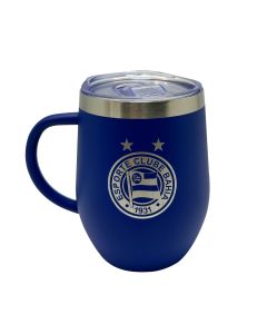 CANECA TÉRMICA INOX 350ML AZUL - Bahia