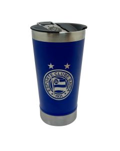 COPO TÉRMICO 500ml COM ABRIDOR AZUL - Bahia