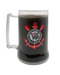 CANECA GEL PRETO 400ML MOSQUETEIRO - Corinthians