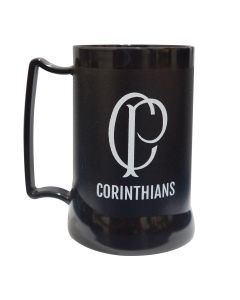 CANECA GEL PEÇA PRETA 400ML CORINTHIANS MINHA VIDA - Corinthians