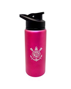 SQUEEZE 600ML COM BICO ROSA - Corinthians