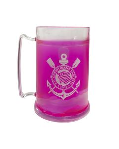MINI CANECA GEL ROSA 300ML - Corinthians