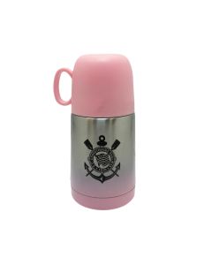GARRAFA TÉRMICA 210ML ROSA - Corinthians