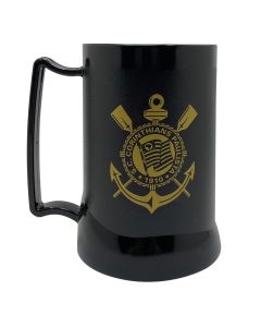 CANECA GEL PEÇA PRETA 400ML 88 90 91 - Corinthians