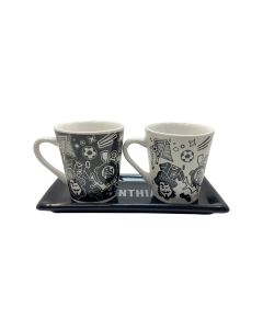 2 XÍCARAS TULIPAS 130ML NO PIRES - Corinthians