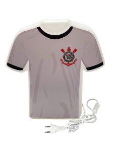 Luminária Formato de Camisa - Corinthians