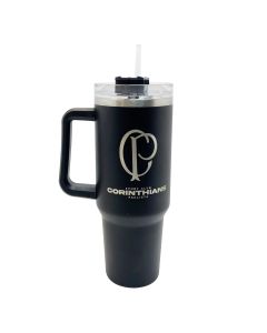 CANECA TÉRMICA 1,2L PRETA - Corinthians