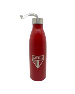 GARRAFA 750ML INOX COM ALÇA VERMELHA - São Paulo