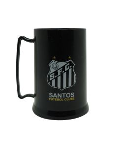 MINI CANECA GEL PEÇA PRETA 300ML - Santos