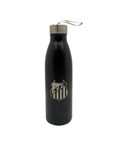GARRAFA 750ML INOX COM ALÇA PRETA- Santos