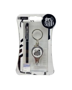KIT CANETA E CHAVEIRO CORTADOR NO BLISTER - Santos