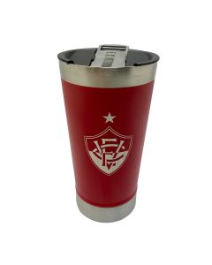 COPO TÉRMICO 500ml COM ABRIDOR VERMELHO - Vitória