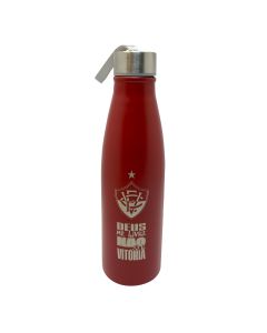 GARRAFA 750ML INOX COM ALÇA VERMELHA - Vitória