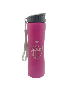 SQUEEZE 600ML COM ALÇA ROSA - Atlético Mineiro