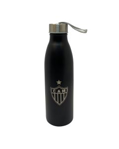 GARRAFA 750ML INOX COM ALÇA PRETA - Atlético Mineiro