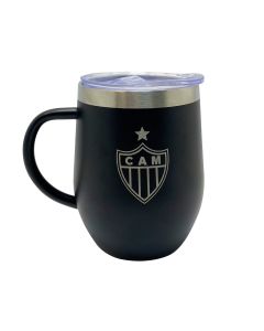 CANECA TÉRMICA INOX 350ML PRETO - Atlético Mineiro