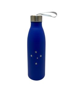 GARRAFA 750ML INOX COM ALÇA AZUL - Cruzeiro