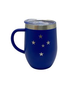 CANECA TÉRMICA INOX 350ML AZUL - Cruzeiro