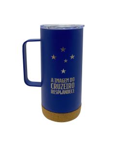 CANECA TÉRMICA AZUL 500ML - Cruzeiro
