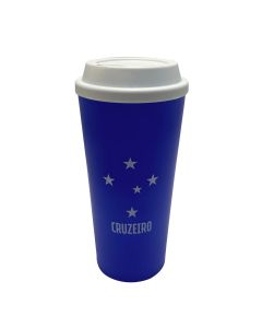 COPO CAFÉ COM TAMPA 550ML - Cruzeiro
