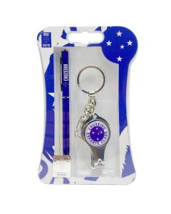 KIT CANETA E CHAVEIRO CORTADOR NO BLISTER - Cruzeiro