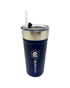 COPO TÉRMICO 500ML COM CANUDO AZUL - Clube do Remo