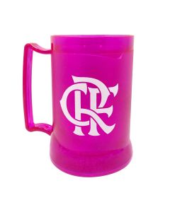 CANECA GEL PEÇA ROSA 400ML ELAS DOMINAM - Flamengo