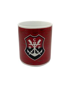 CANECA DE PORCELANA 320ml REMO ESCRITAS - Flamengo