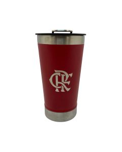 COPO TÉRMICO 500ml COM ABRIDOR VERMELHO - Flamengo