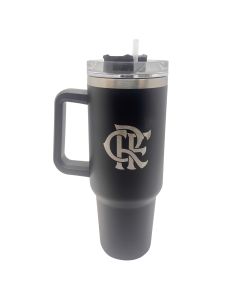 CANECA TÉRMICA 1,2L PRETA - Flamengo