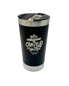 COPO TÉRMICO 500ml COM ABRIDOR PRETO TETRA DA AMÉRICA - Flamengo