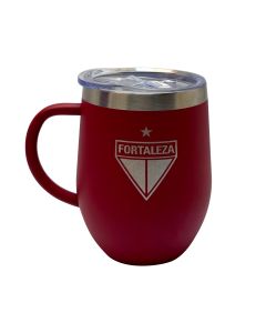 CANECA TÉRMICA INOX 350ML VERMELHA - Fortaleza