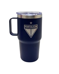 CANECA TÉRMICA 700ML AZUL COM TAMPA - Fortaleza
