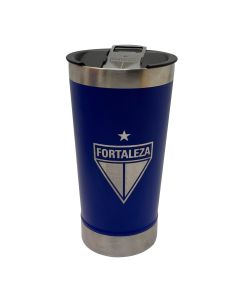 COPO TÉRMICO 500ml COM ABRIDOR AZUL - Fortaleza