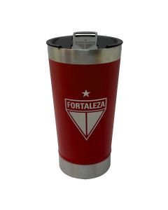 COPO TÉRMICO 500ml COM ABRIDOR VERMELHO - Fortaleza