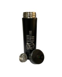 GARRAFA TÉRMICA PRETA 450ML COM INFUSOR E LED - Ceará