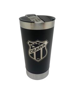 COPO TÉRMICO 500ml COM ABRIDOR PRETO - Ceará