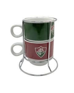 2 XÍCARAS EMPILHÁVEIS 150ML NO ARAMADO - Fluminense