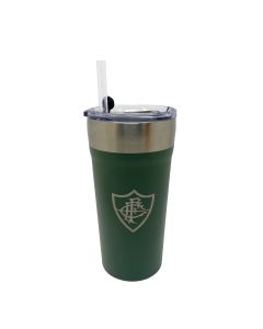 COPO TÉRMICO 500ML COM CANUDO VERDE - Fluminense