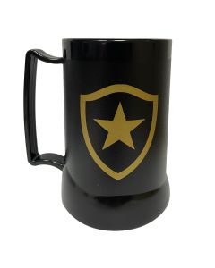 CANECA GEL PEÇA PRETA 400ML RETRÔ - Botafogo