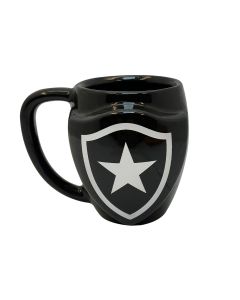 Caneca de Porcelana Escudo 3D - Botafogo