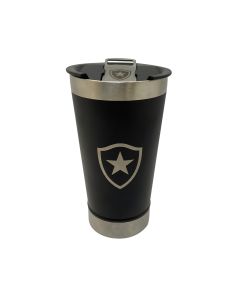 COPO TÉRMICO 500ml COM ABRIDOR PRETO - Botafogo