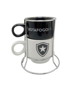 2 XÍCARAS EMPILHÁVEIS 150ML NO ARAMADO - Botafogo