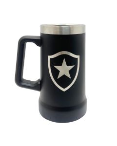 CANECA TÉRMICA 700ML PRETA COM ALÇA - Botafogo