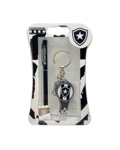 KIT CANETA E CHAVEIRO CORTADOR NO BLISTER - Botafogo