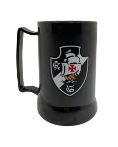 CANECA GEL PEÇA PRETA 400ML CRUZ DE MALTA - Vasco