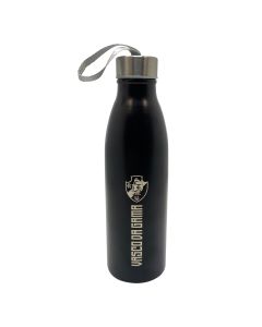 GARRAFA 750ML INOX COM ALÇA PRETA- Vasco