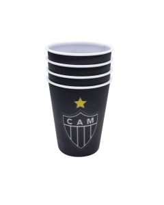 JOGO 4 COPOS 3D 400ML - Atlético Mineiro