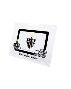 PORTA RETRATO DE VIDRO 15X10cm - Atlético Mineiro
