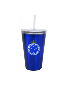 COPO COM CANUDO 500ML - Cruzeiro